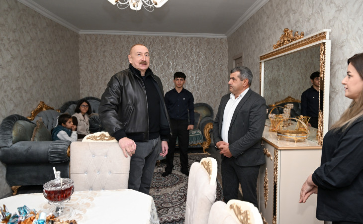Prezident İlham Əliyev Ağdərə rayonunun Aşağı Oratağ kəndində görülmüş işlərlə tanış olub