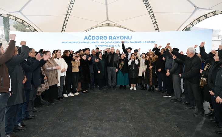 President Ilham Aliyev met with residents of Ashaghi Oratagh, Childiran, Heyvali, and Chapar villages in Aghdara