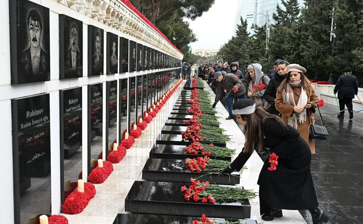 20 Yanvar şəhidlərinin əziz xatirəsi heç vaxt unudulmayacaq