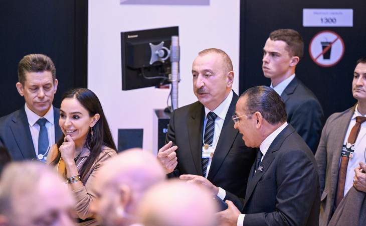 President Ilham Aliyev participated in panel session as part of World Economic Forum