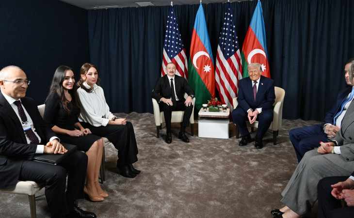 President of Azerbaijan Ilham Aliyev held meeting with U.S. President Donald Trump in Davos 