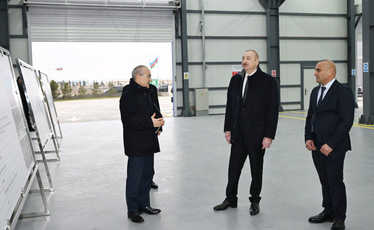 President Ilham Aliyev attended opening of mirror sheet production plant in Sumgayit Industrial Park