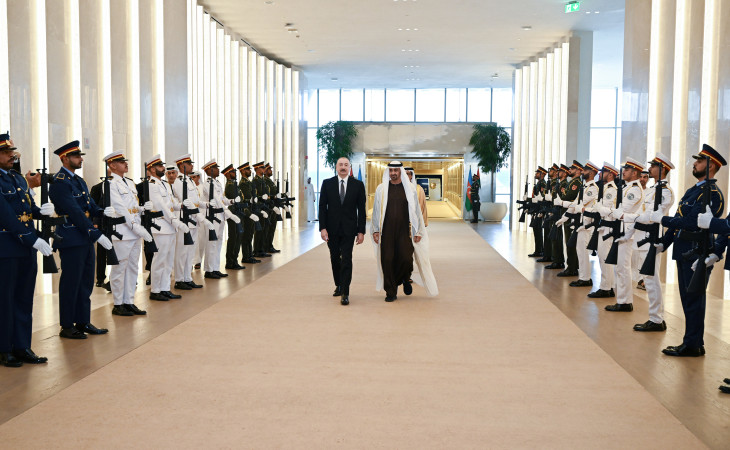 President Ilham Aliyev arrived in the United Arab Emirates