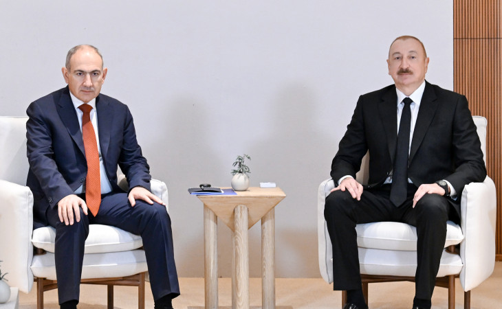 President of Azerbaijan Ilham Aliyev held expanded meeting with Prime Minister of Armenia in Abu Dhabi 