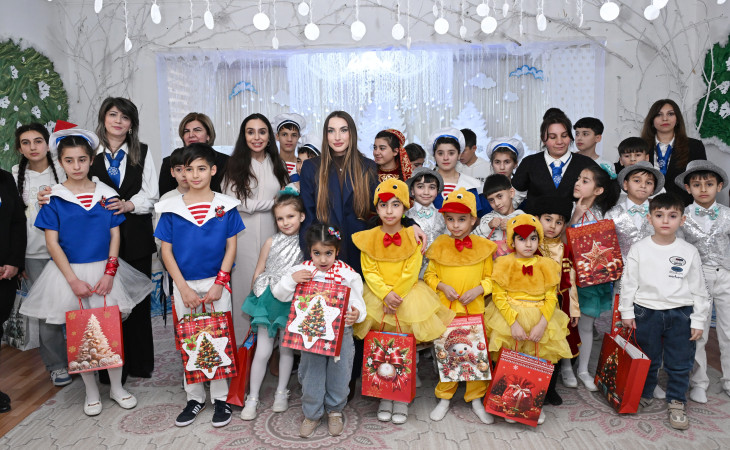Leyla Əliyeva və Alena Əliyeva Gəncədə uşaq evində olublar