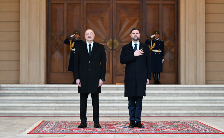 Official welcome ceremony held in Baku for Vice President of the United States