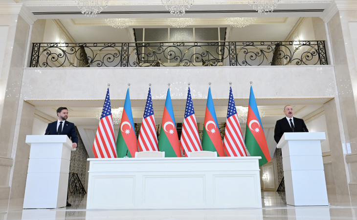 President of Azerbaijan Ilham Aliyev and U.S. Vice President JD Vance delivered press statements