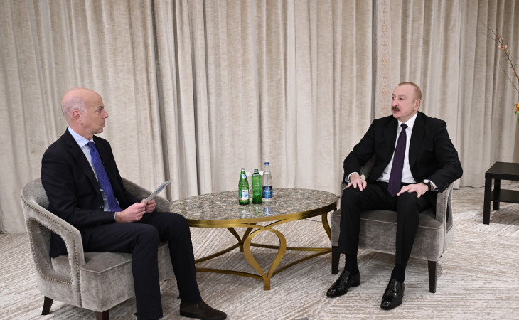 Prezident İlham Əliyev Münxendə “France 24” telekanalına müsahibə verib