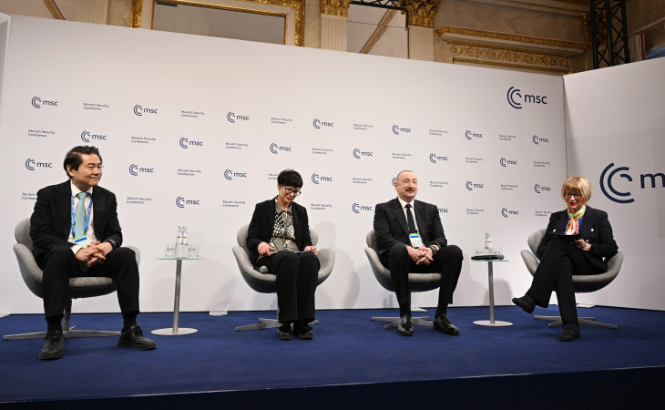 Prezident İlham Əliyev Münxendə panel müzakirələrdə iştirak edib