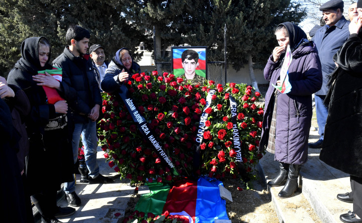 İtkin şəhid Rafiq Hüseynov Lokbatan Şəhidlər xiyabanında dəfn olunub