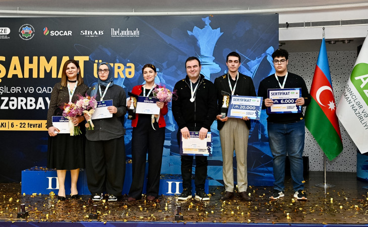 Şahmat üzrə Azərbaycan çempionatına yekun vurulub
