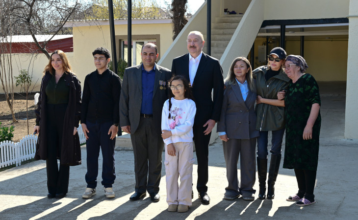 President Ilham Aliyev inspected reconstruction progress in Khojavend town