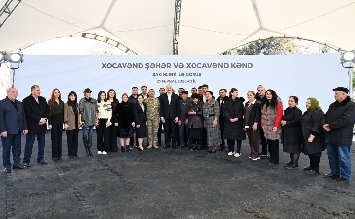 President Ilham Aliyev met with residents of Khojavend town and Khojavend village