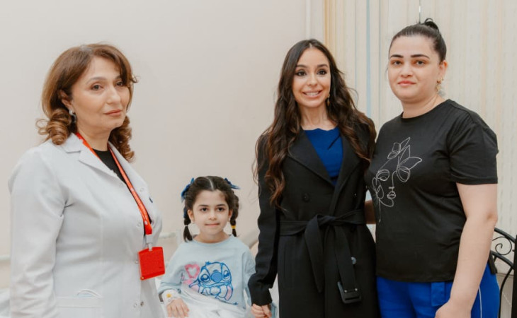 Leyla Əliyeva Respublika Pediatriya Mərkəzinin Nərimanov Uşaq Klinik Xəstəxanasını ziyarət edib