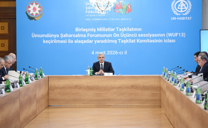 Təşkilat Komitəsinin növbəti iclasında WUF13-ə hazırlıq məsələlərinə dair məruzələr dinlənilib
