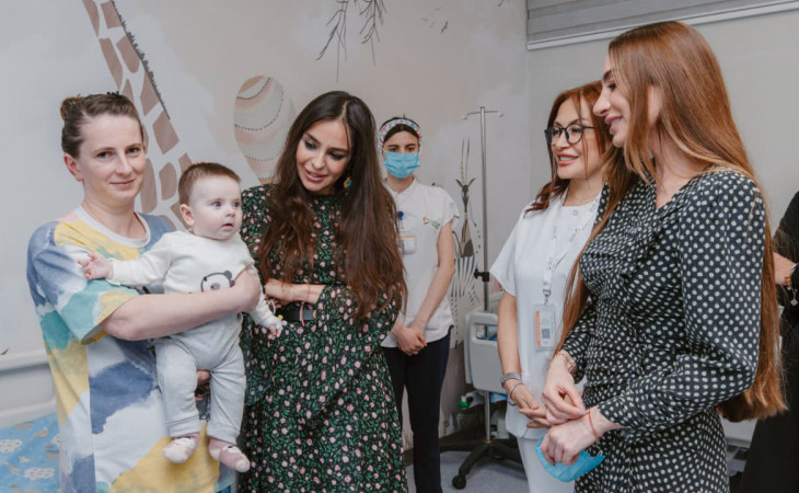 Leyla Əliyeva və Arzu Əliyeva “Leyla Medical Center”in Pediatriya Mərkəzində olublar