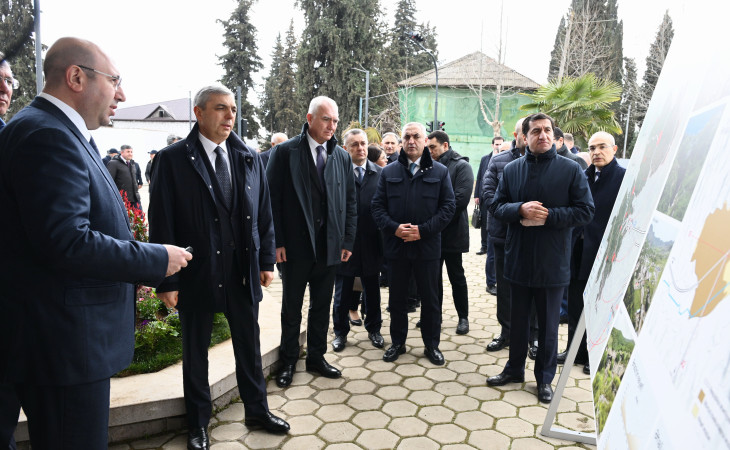 Əlaqələndirmə Qərargahının üzvləri Xocavənd şəhərinin Baş planı ilə tanış olublar