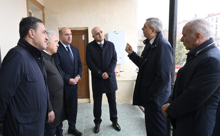Əlaqələndirmə Qərargahının üzvləri Xocavənd şəhərində təmir olunmuş fərdi evə baxış keçiriblər