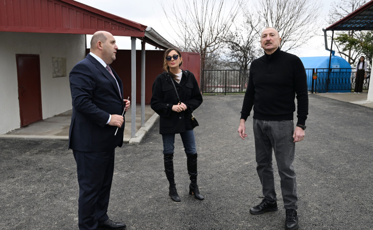 President Ilham Aliyev inspected restoration of individual houses and infrastructure in Khanoba village of Khojavend