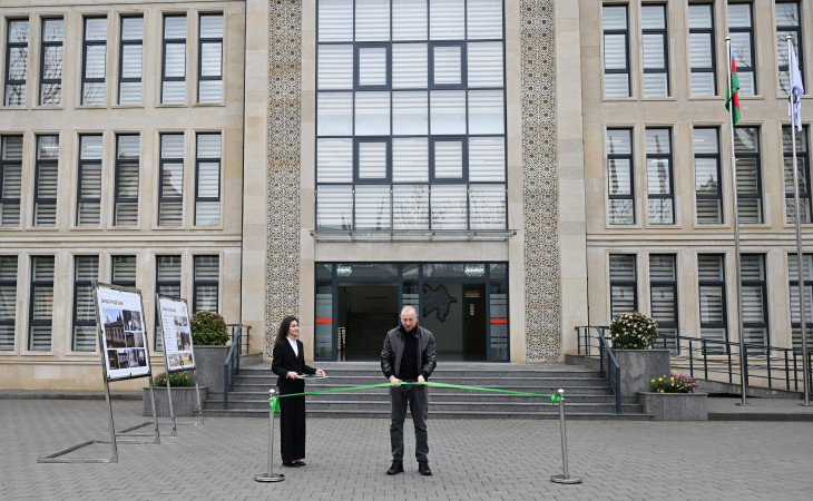 Prezident İlham Əliyev Şamaxı Avropa liseyinin yeni binasının açılışında iştirak edib