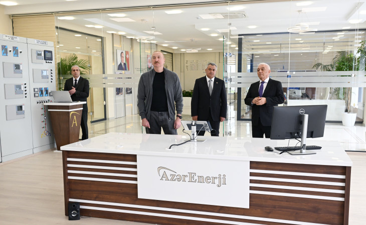 Prezident İlham Əliyev “Abşeron” Batareya Enerji Saxlanc Mərkəzinin açılışında iştirak edib