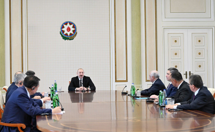 President Ilham Aliyev received participants of meeting of heads of government of OTS member states