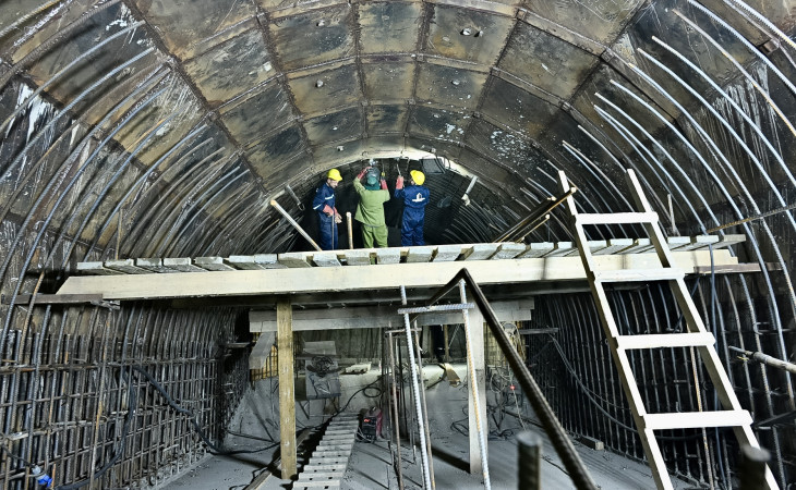 Metronun “Cəfər Cabbarlı–Nizami” stansiyalarını birləşdirən 200 metrlik tunelin inşasının I mərhələsi başa çatıb