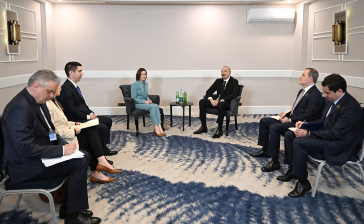 Prezident İlham Əliyevin Antalyada Moldova Prezidenti ilə görüşü olub