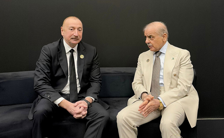 Prezident İlham Əliyev Antalya Diplomatiya Forumu çərçivəsində Pakistanın Baş naziri ilə görüşüb