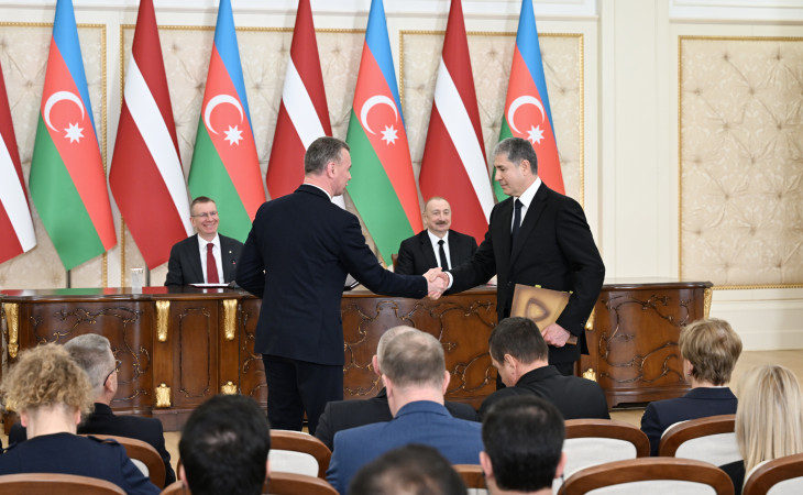 Azerbaijan–Latvia documents exchanged