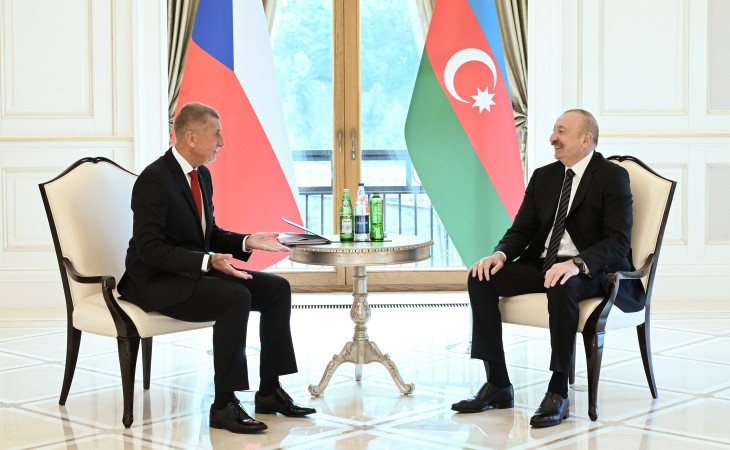 President of Azerbaijan Ilham Aliyev held one-on-one meeting with Prime Minister of the Czech Republic in Gabala