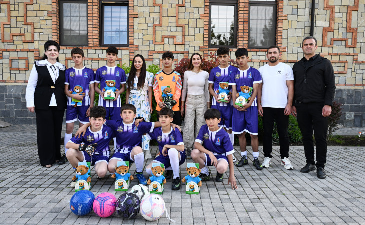 Leyla Aliyeva and Arzu Aliyeva visit Social Service Orphanage in Sheki