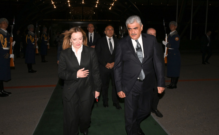 İtaliya Nazirlər Şurasının sədri Ciorcia Meloninin Azərbaycana səfəri başa çatıb