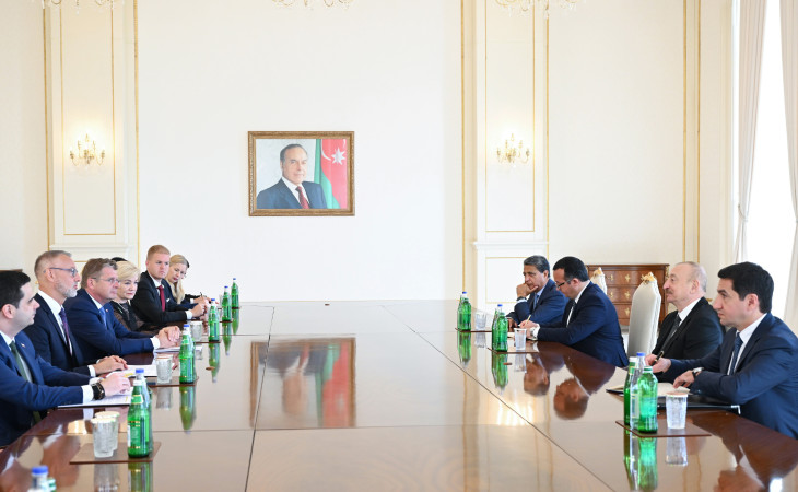 Prezident İlham Əliyev Slovakiya Milli Şurası sədrinin başçılıq etdiyi nümayəndə heyətini qəbul edib