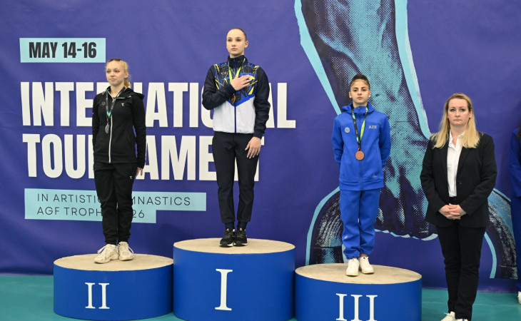 Azerbaijani gymnasts win two more medals at “AGF Trophy” tournament