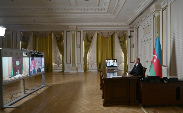 Состоялась встреча президентов Азербайджана, Афганистана и Туркменистана посредством видеоконференции