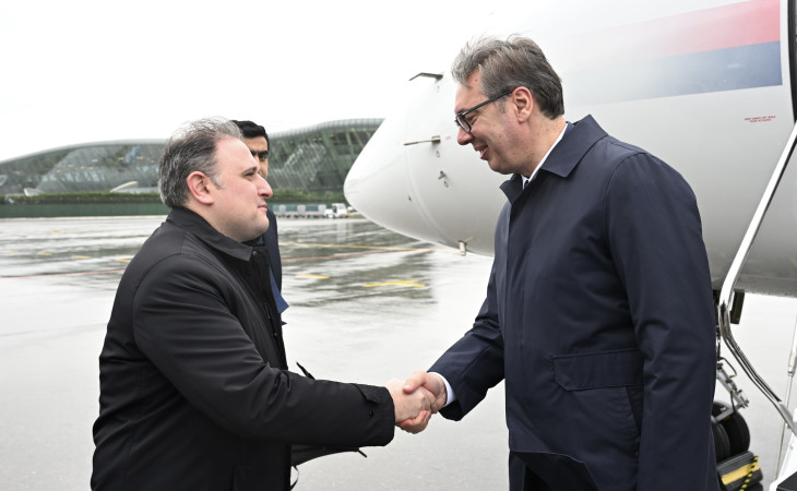Serbiya Prezidenti Azərbaycana səfərə gəlib