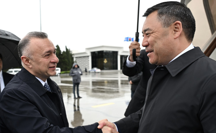 Qırğızıstan Prezidenti Sadır Japarov Azərbaycana səfərə gəlib