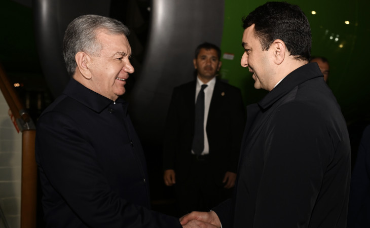 Özbəkistan Prezidenti Şavkat Mirziyoyev Azərbaycana səfərə gəlib