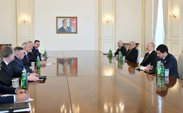 Prezident İlham Əliyev Belarus Milli Assambleyası Nümayəndələr Palatasının sədrini qəbul edib