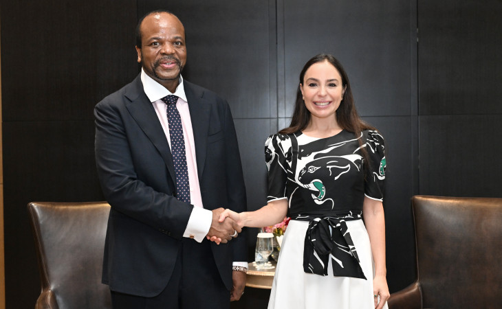 Leyla Aliyeva meets with King Mswati III of Eswatini
