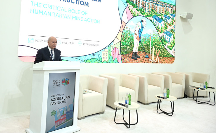 WUF13 çərçivəsində ANAMA minatəmizləmənin şəhərlərin bərpasında strateji rolunu müzakirə edib