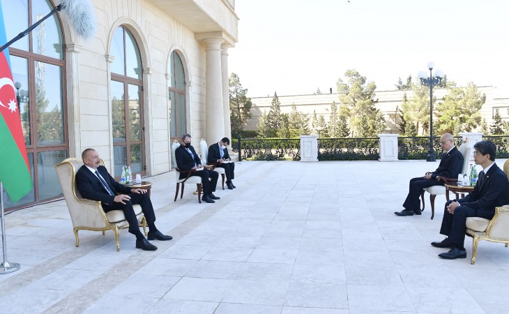 President Ilham Aliyev received credentials of incoming Japan ambassador