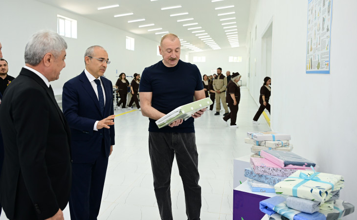 Xocalı şəhərində “Qarabağ Tekstil Evi” MMC istifadəyə verilib