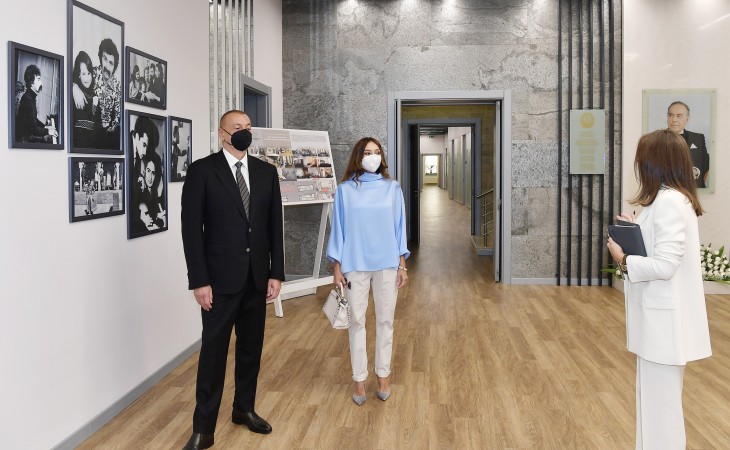 President Ilham Aliyev and first lady Mehriban Aliyeva attended opening of newly renovated Children’s Art School in Baku