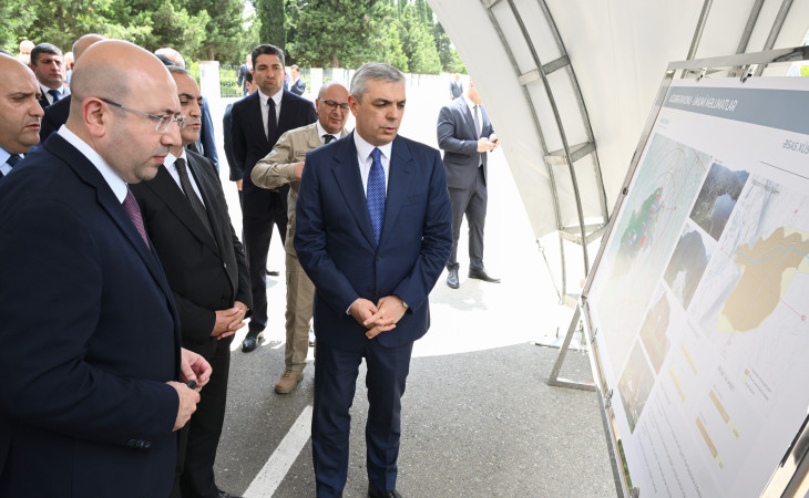 Əlaqələndirmə Qərargahının iclasının iştirakçıları Ağdərə şəhərinin Baş planı ilə tanış olublar