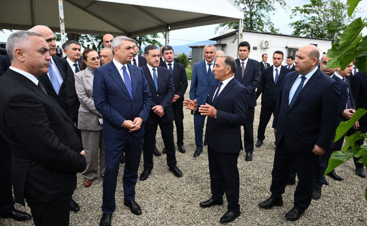 Xocalının Daşbulaq kəndində baramaçılığın inkişafı üçün yaradılmış infrastruktura baxış keçirilib