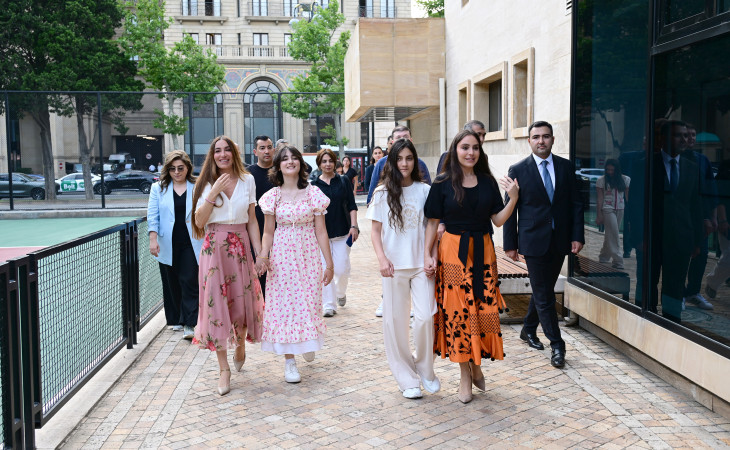 Leyla Əliyeva və Arzu Əliyeva Dənizkənarı Milli Parkda açılış və təqdimat mərasimlərində iştirak ediblər