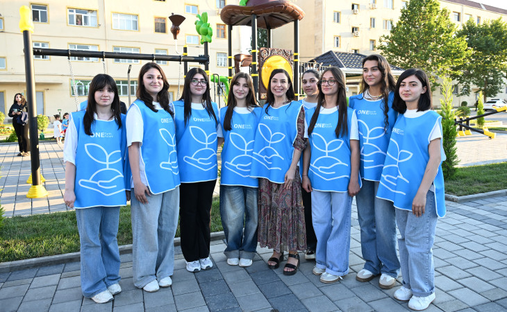Yevlaxda abadlaşdırılmış məhəllə Leyla Əliyevanın iştirakı ilə sakinlərin istifadəsinə verilib