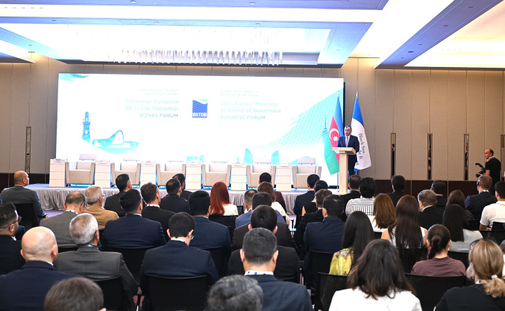 Bakıda Qara Dəniz Ticarət və İnkişaf Bankının biznes-forumu işə başlayıb